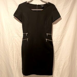 Club Monaco Size 6 black zipper dress